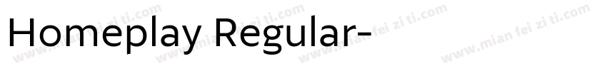 Homeplay Regular字体转换
